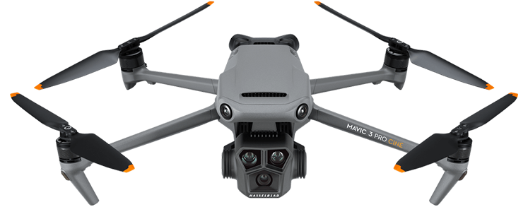 High End Video Drohne mit drei Kamerasystemen